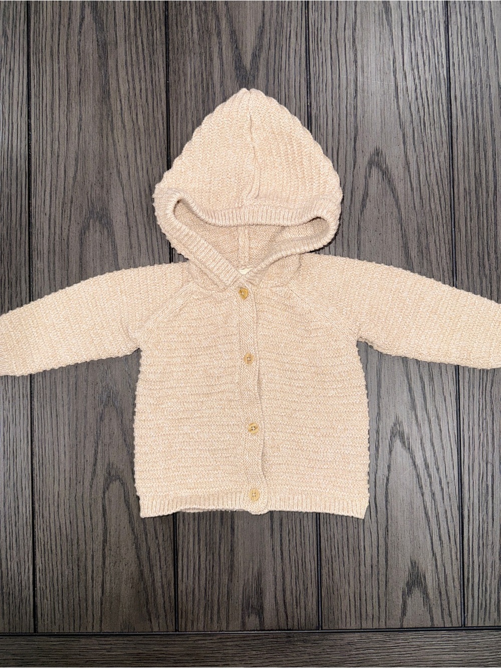 Petite Maison x Nono Organic Cotton Cardigan Sweater Size 6M Hooded Sustainable